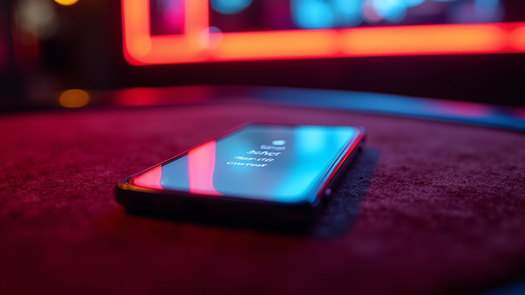 iPhone showing a home-screen shortcut setup in a casino scene