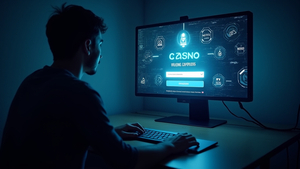 Jugador resolviendo problemas de acceso y recuperación de contraseña en una pantalla del casino